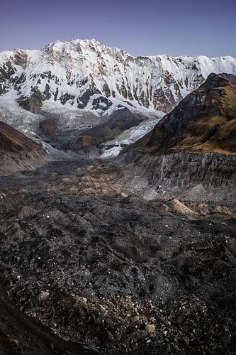 Mount Annapurna with glacier