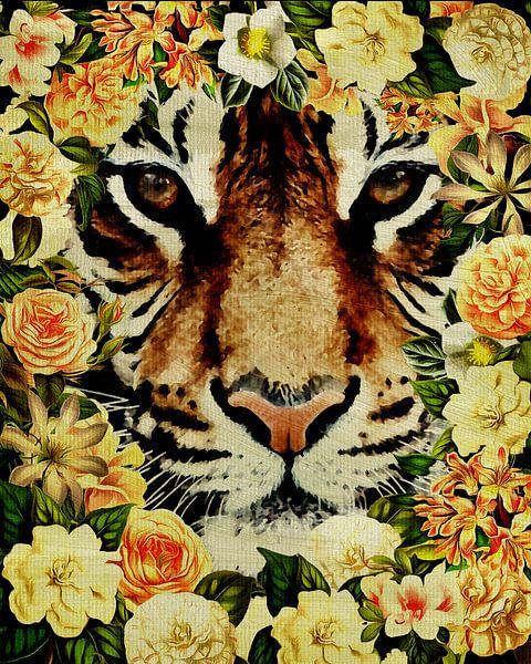 Flower Power Tiger von Jan Keteleer