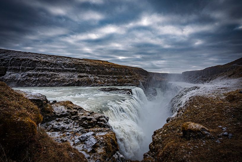 Gullfoss waterval in IJsland van Patrick Groß