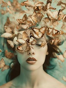 Schmetterling Frau