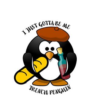 Schattige kleine pinguïn met Franse roots moet ik gewoon van ArtDesign by KBK