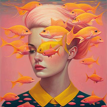 Pink sea by Mirjam Duizendstra