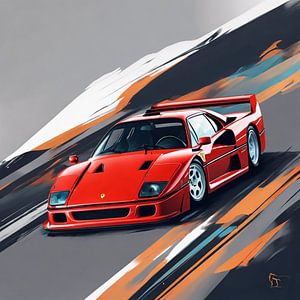 Ferrari F40 1987 sur kevin gorter