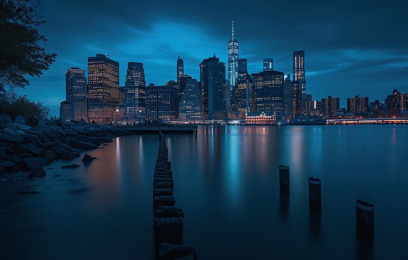 Skyline van fernlichtsicht