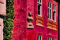 Prag - Rotes Haus mit Büste von Wout van den Berg Miniaturansicht