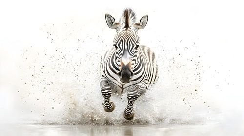 Racing zebra
