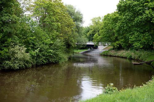 Uitzicht op de Hase en de rivieroever