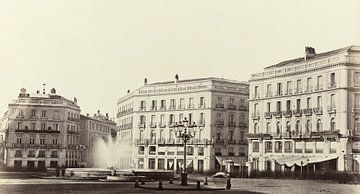 Puerta del Sol, Madrid 1863 van Currently Past