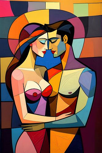 artistiek naakt vrouw en man