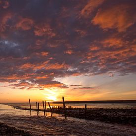 Sunrise at the Wadden Sea by Art Wittingen