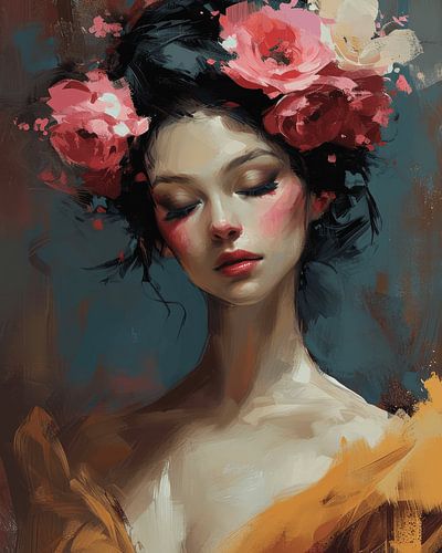 Romantisch portret in zachte en warme tinten