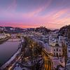 Salzburg bij zonsondergang van Rainer Pickhard