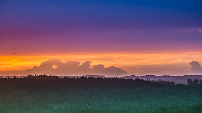 Sonnenuntergang Oberbayern von Holger Debek