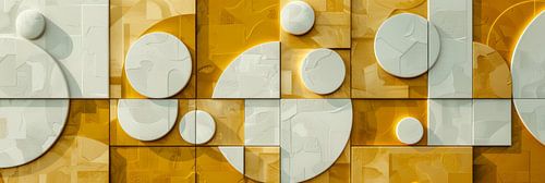 Elegant chic and unique gold with white panorama