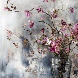 Purple flowers nature art by JBJart Justyna Jaszke