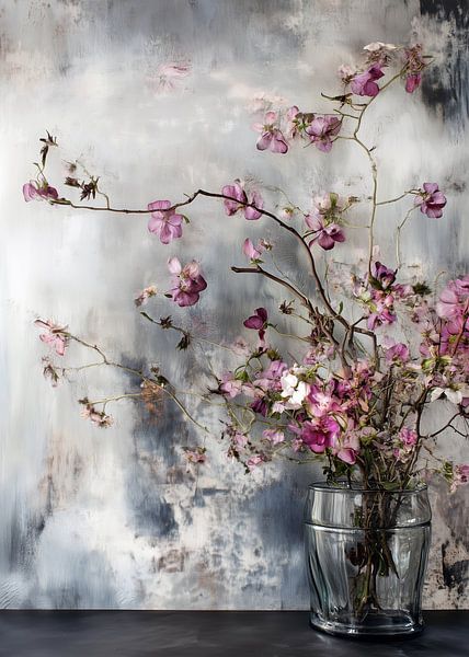 Purple flowers nature art by JBJart Justyna Jaszke