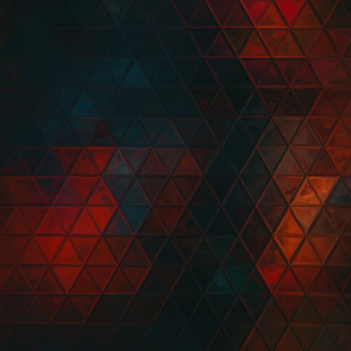 Mozaïek zwart rood donker #mosaic