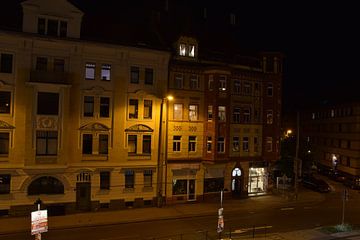 huizenblok in Leipzig van Jeroen Franssen