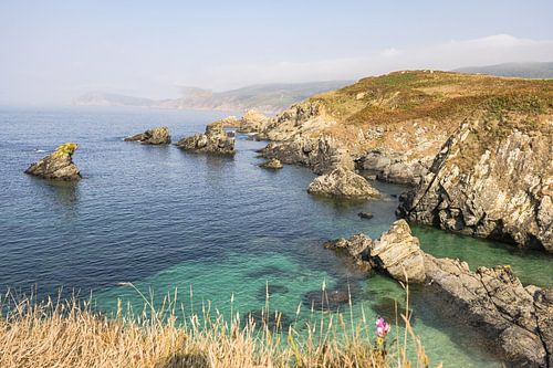 Ruige rots kust van Costa da Morte, Galicië, Spanje