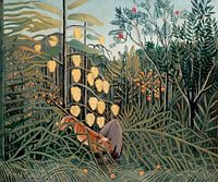 Henri Rousseau In a Tropical Forest