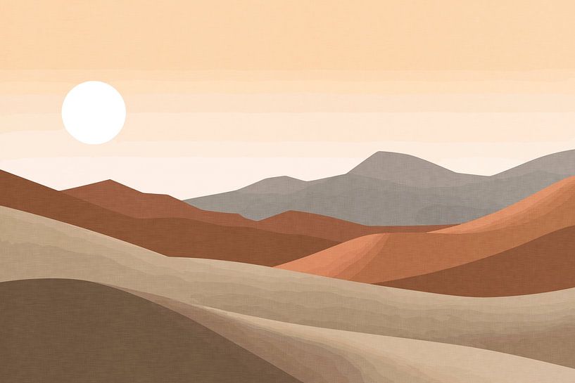 Wadi Rum Sunset van Patterns & Palettes