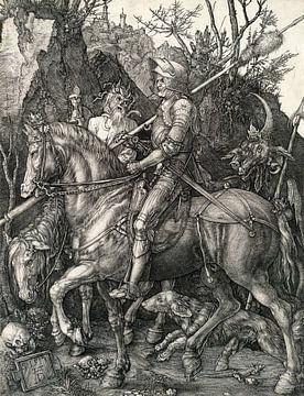 Albrecht Durer,Le chevalier, la mort et le diable, 1513