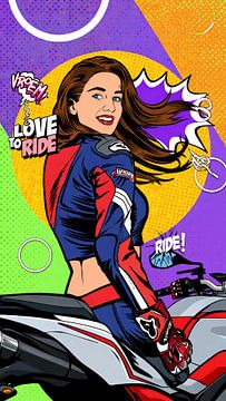 LOVE TO RIDE – Motorrijdster vol Zelfvertrouwen van Dennis Kuzee
