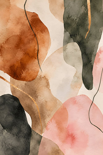 Aquarel organische vormen