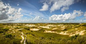 Panoramic Dunes of Katwijk by Martijn van der Nat