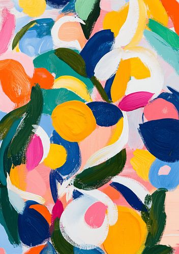 Colourful petals (abstract)