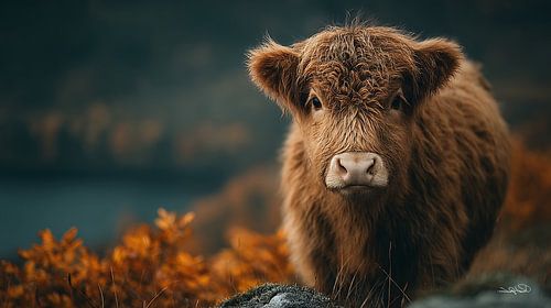 schotse hooglander / schotse hooglander kalfje