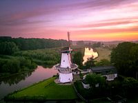 Molen De Vlinder bij zonsopkomst