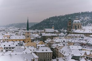 Point de vue du château de Prague sur Inge de Lange