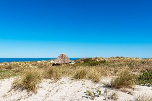 Strandhütte an der Ostseeküste in Wustrow auf dem Fischland-Da