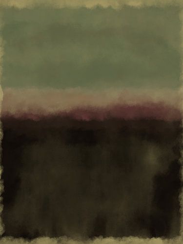 Abstract schilderij in neonkleuren.