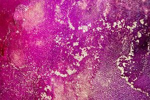 Abstrakte Alcohol-Ink-Malerei auf Leinwand, Pink, Grün und Violett