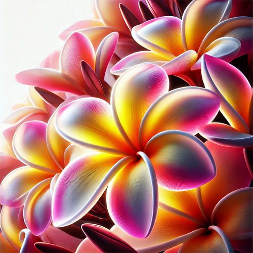Frangipani – Tropische Blütenpracht in leuchtenden Farben