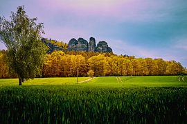 Deutschland, Sächsische Schweiz - Auf dem Weg zum Pfaffenstein von Samuel Gliese