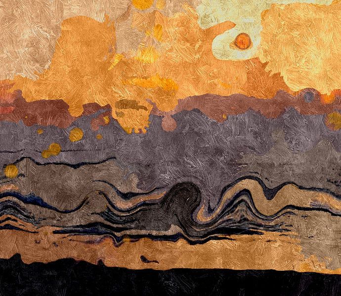 Strand 's avonds van Kay Weber