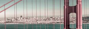 Golden Gate Bridge Panorama | urban vintage style