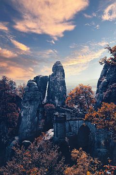 Bastei Basteibrücke in Bad Schandau - Elbsandsteingebirge von Jakob Baranowski - Photography - Video - Photoshop