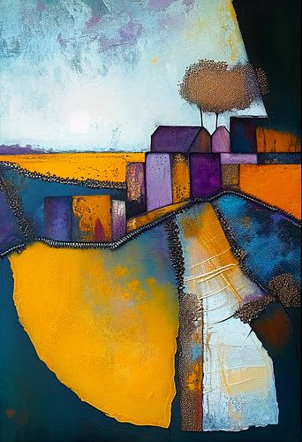 dekorative Malerei der Landschaft