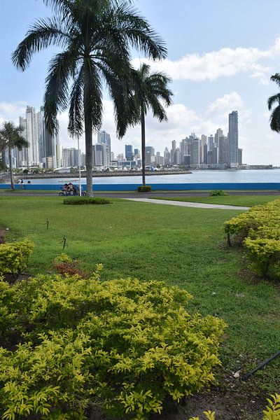 A garden of the promenade Cinta Costera by Claude Laprise