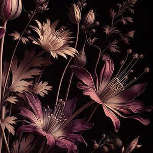 VINTAGE COLOURFUL BOTANICAL-10A-7