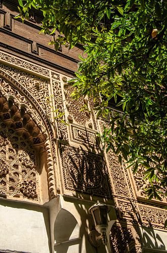Ornamente  im Museum Dar Si Said in Marrakesch