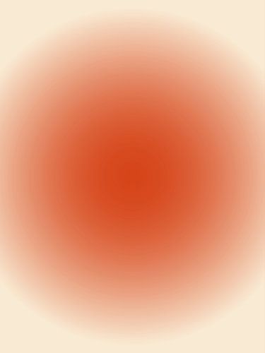 Retro 70s burnt orange gradient on white wall art by Dina Dankers