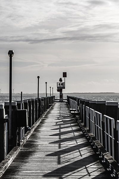 Shadow play on the wooden pier of Vlissingen (Zeeland) by Fotografie Jeronimo