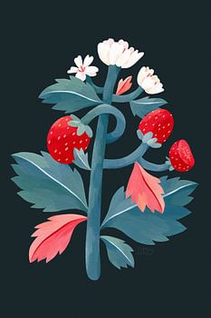 Strawberry in the garden