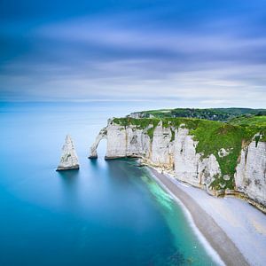 Étretat, Die Klippe von Aval. Normandie