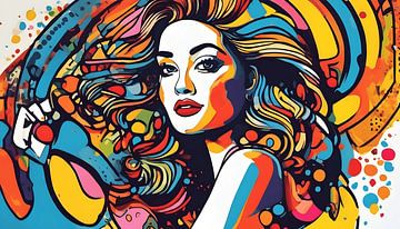 Peinture femme moderne sur WeLoveArt
